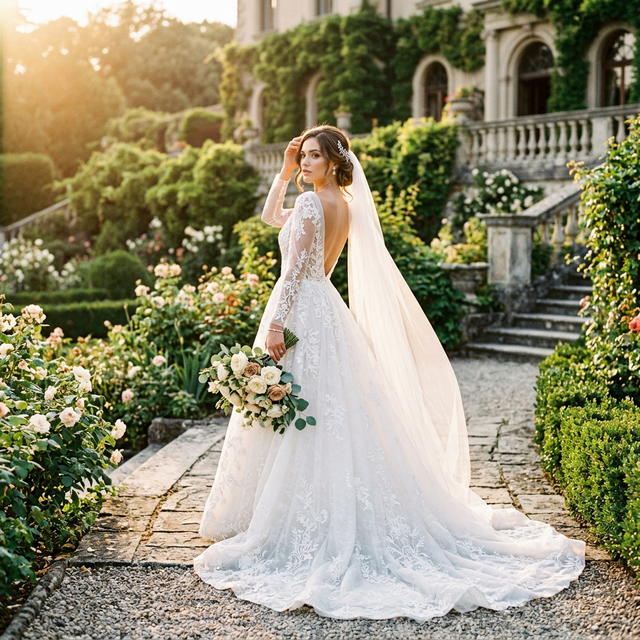 Retrato nupcial de novia